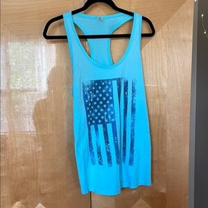 Blue American Flag Tank Top